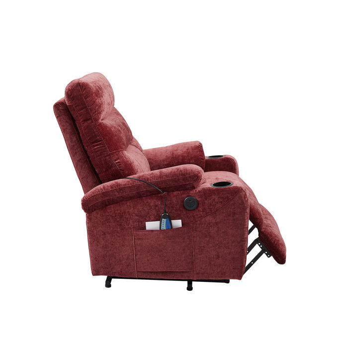 Ebern Designs Power Reclining Heated Massage Chair & Reviews Wayfair